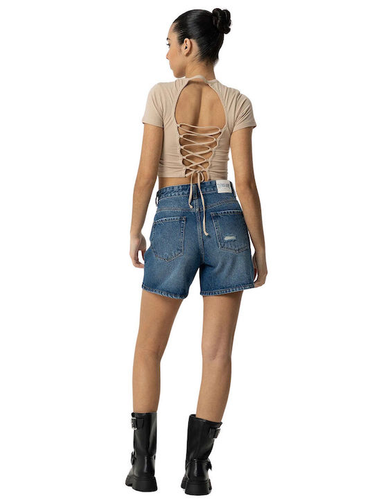 Șort/Salopetă Copii Denim Albastru