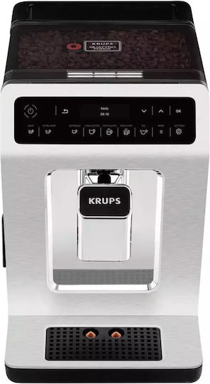 Krups Espressoare Automat Putere 1450W Presiune 15bar cu Râșniță Argintiu EA891C10