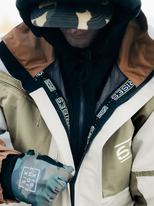 686 I-008490-1523 Ανδρικό Μπουφάν για Σκι & Snowboard Πολύχρωμο