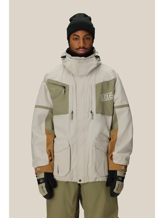 686 I-008490-1523 Ανδρικό Μπουφάν για Σκι & Snowboard Πολύχρωμο