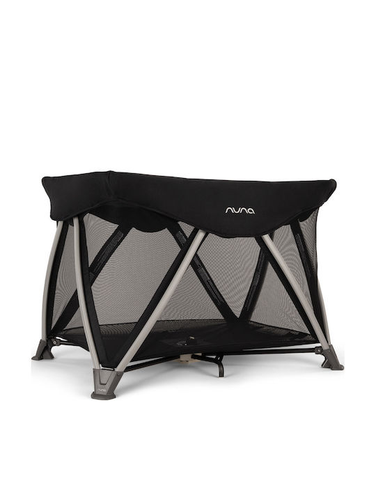 Nuna Sena Aire Loc de joacă 2 Nivele cu Saltea Negru 105.6x77cm