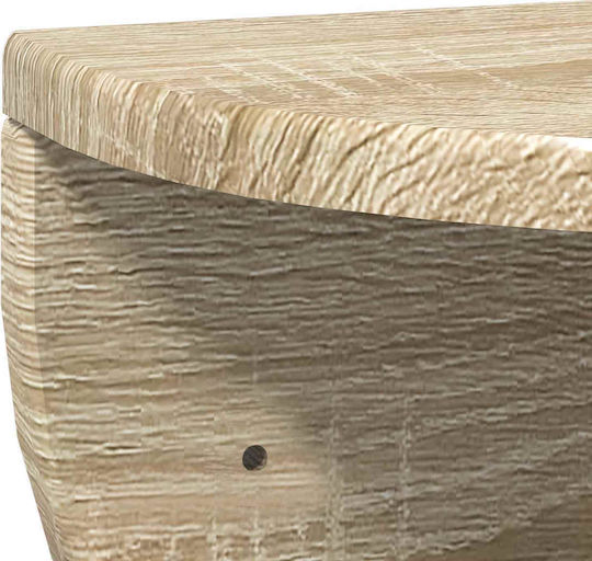 Κομοδίνα Ξύλινα Καφέ 2τμχ 38x19x19cm