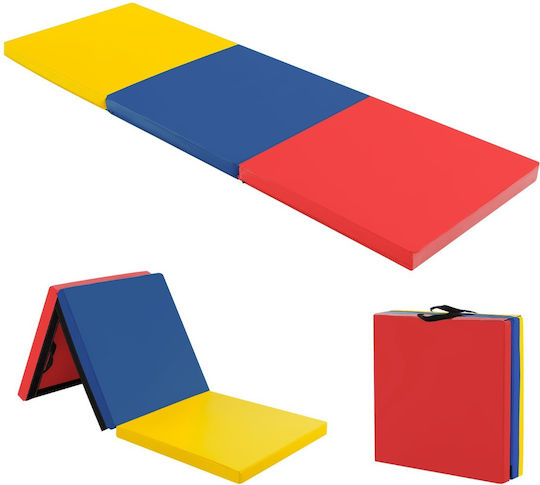 Costway Αναδιπλούμενο Στρώμα Pilates Πολύχρωμο (180x60cm)