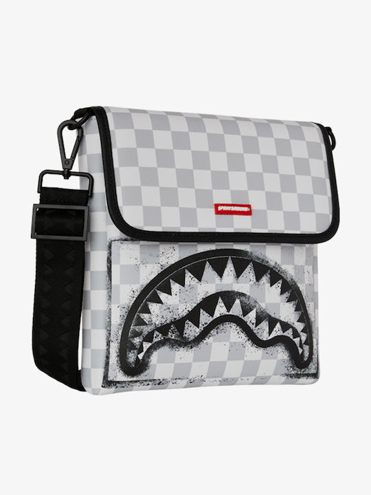 Sprayground Stencil Shark Leder Boten Tasche Sprayground Stencil Shark Leder Boten Tasche