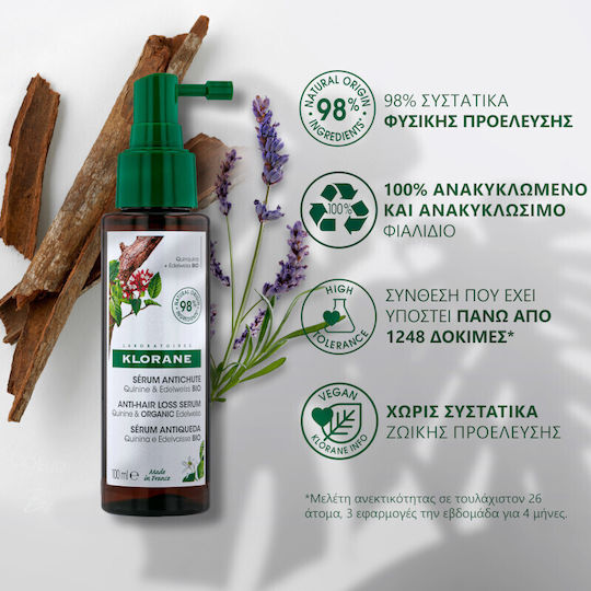 Klorane Serum împotriva căderii părului 100ml