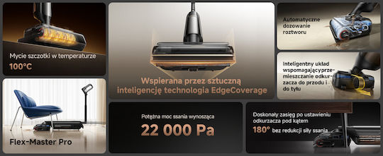 Mova Επαναφορτιζόμενη Σκούπα Stick 21.6V Μαύρη 2096441