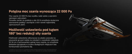 Mova Επαναφορτιζόμενη Σκούπα Stick 21.6V Μαύρη 2096441