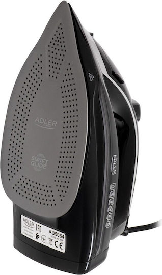 Adler Steam Iron 3000W with Ceramic Plate and Continuous Steam Supply 65g/min