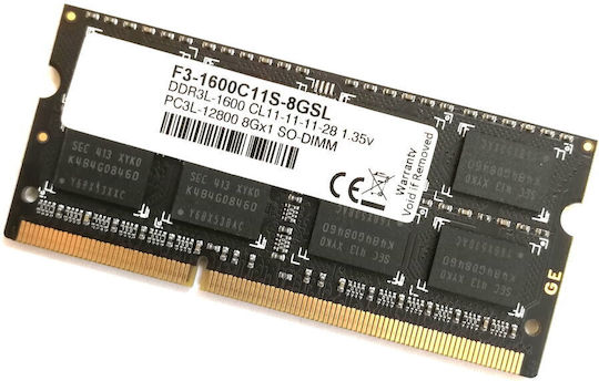 G.Skill DDR3L Memory RAM With 1x8GB Module And 1600 Speed For Laptop