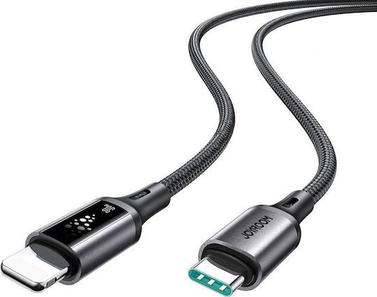 Joyroom S-A60 StarTalk USB-A to Lightning Cable 30W Μαύρο 1.2m