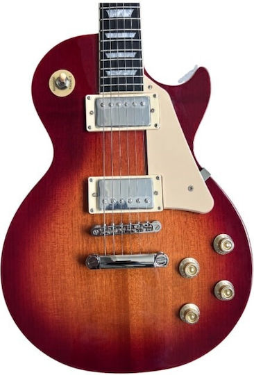V-tone Electric Guitar Single cut with HH Pickup Configuration Brown