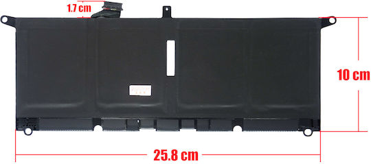 Съвместима Батерия за Dell XPS / Inspiron / Географска ширина Dell XPS 13 9370 с 6500mAh