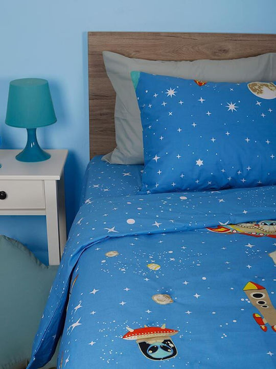 Sunshine Seturi de cearșafuri Single Cu elastic Bumbac 165x270cm