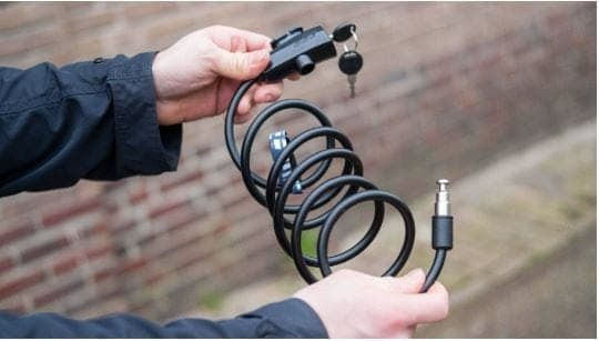 BBB Bicycle Cable Lock with Key Black