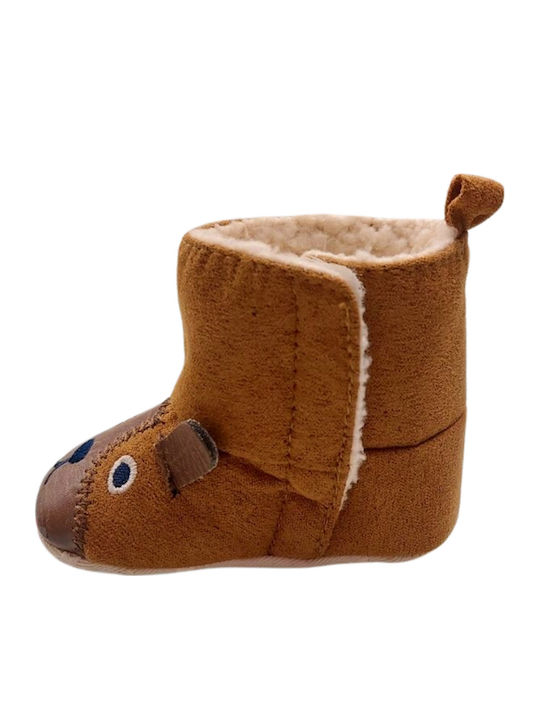 Baby Booties Brown