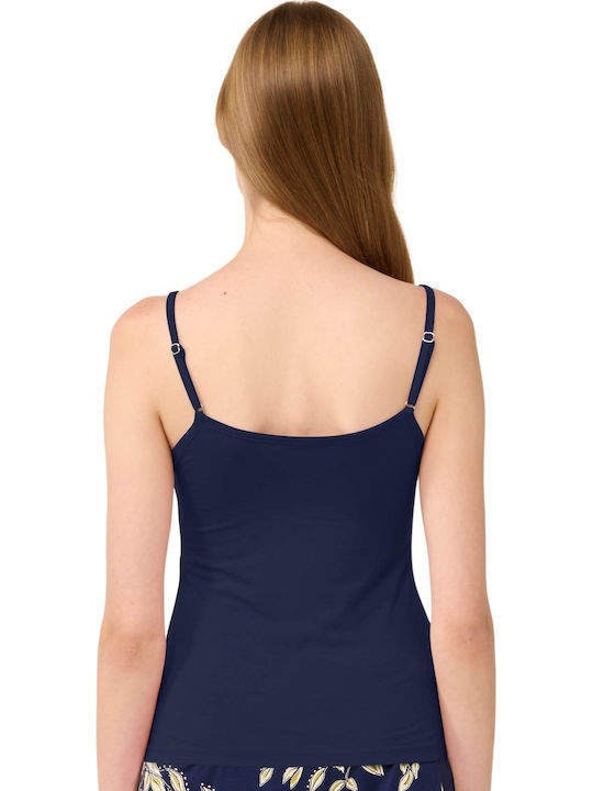 Mit Spaghetti-Träger Blue Cavern Damen T-Shirt