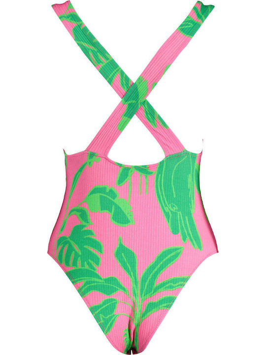 Sleeveless Bodysuit Tropical Multicolour