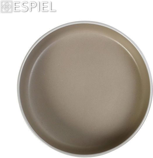 Espiel Mood Plate Soup Ceramic Beige with Diameter 20.3cm 6pcs