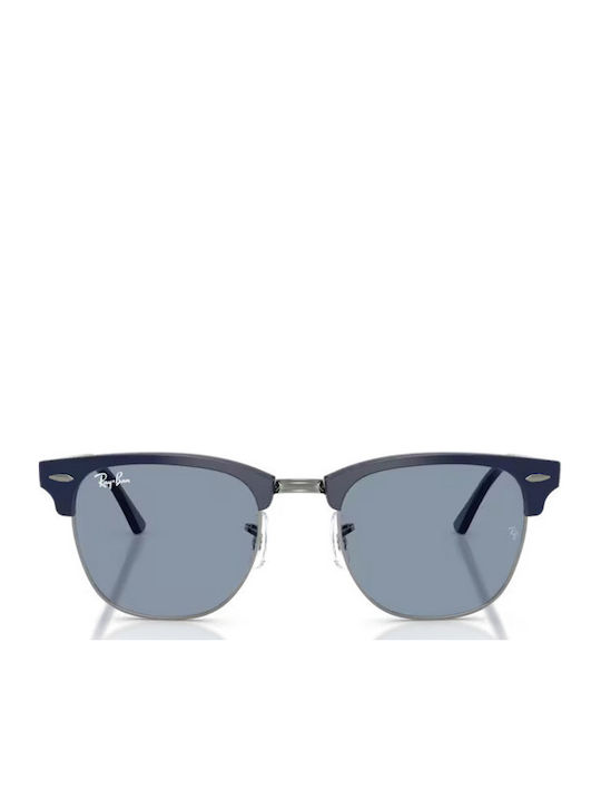 Ray Ban Clubmaster Unisex Γυαλιά Ηλίου με Navy Μπλε Σκελετό και Μπλε Φακό RB3016 687956