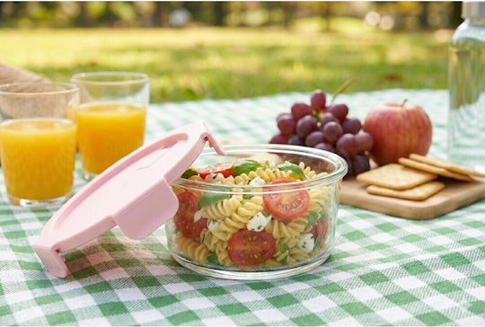 Aj Glass Lunch Box Transparent 420ml