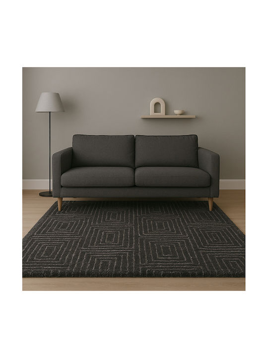 Soft Touch Χαλί Ορθογώνιο Anthracite-grey 160x220cm