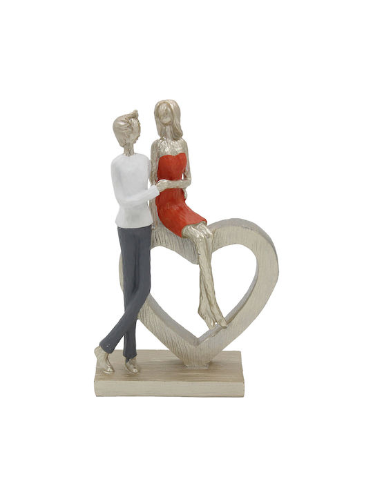 Decorative Polyresin 15x6.5x23 Cm Pair Heart Keskor 67340
