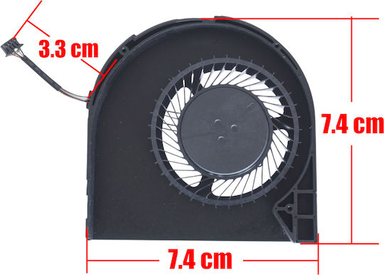 Ανεμιστηράκι Laptop Gpu Cooling Fan Dell Precision 7560 7550 M7550 Eg75070s1-c520-s9a 0x2hk8 X2hk8 8knvx Cd6wc M06d7 4pin Κωδ.81550
