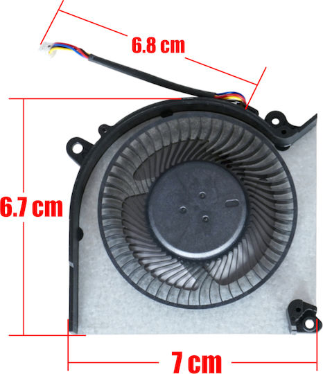 Laptop Fan GPU Cooling Fan MSI Pulse 16 AI C1V C1VFKG C1VGKG PABD1A010SHL-N528 MS-15P3 4Pin Code 81553