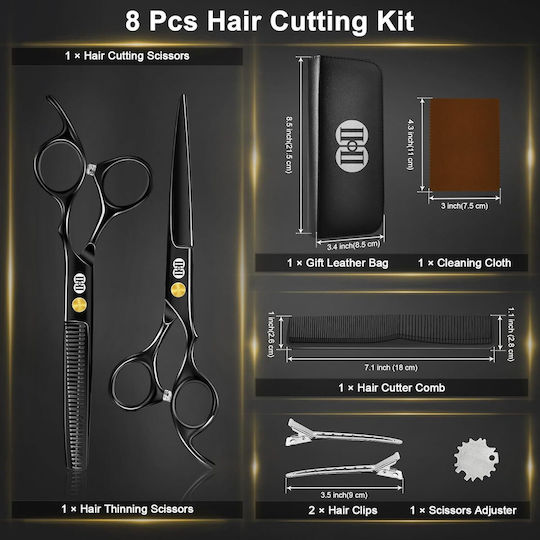 Professional Set de foarfece pentru tuns și subțiere