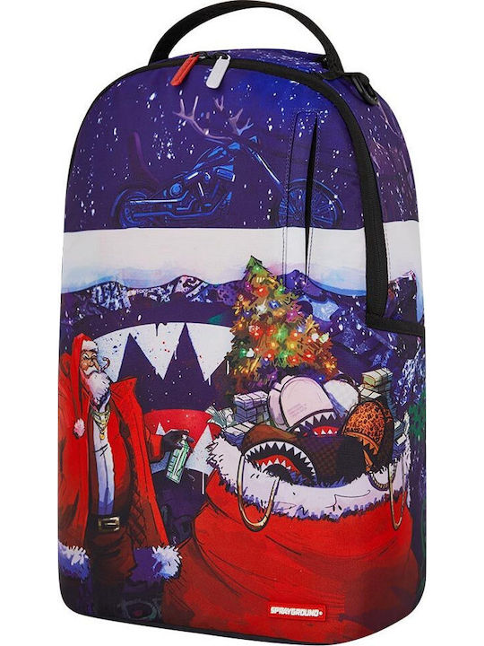 Sprayground Santa Sketchy Paint School Bag Backpack Multicolour with Water Bottle Holder