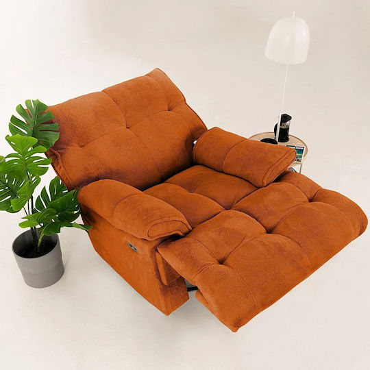 Soft Electric Scaun de Relaxare Relaxează-te Tile Roșu 100x80x105cm