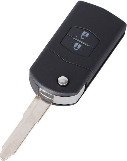 Techstar Car Key Cover Case Compatible Mazda 2 3 5 6 Rx-8 Mx-5 2b 2 Buttons