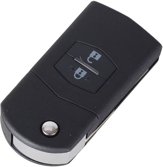 Techstar Car Key Cover Case Compatible Mazda 2 3 5 6 Rx-8 Mx-5 2b 2 Buttons