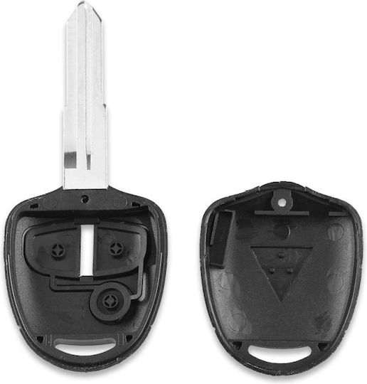 Husă Cheie Auto Compatibilă Mitsubishi Lancer Grandis Outlander Evo Colt Mirage 3 Butoane Lamă Stânga