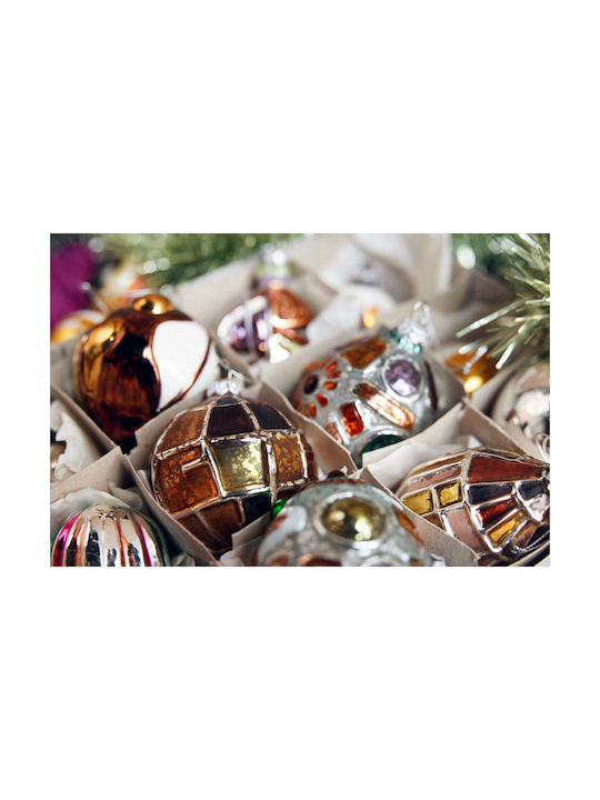 Ornament suspendat Pahar De sticlă 7x8buc