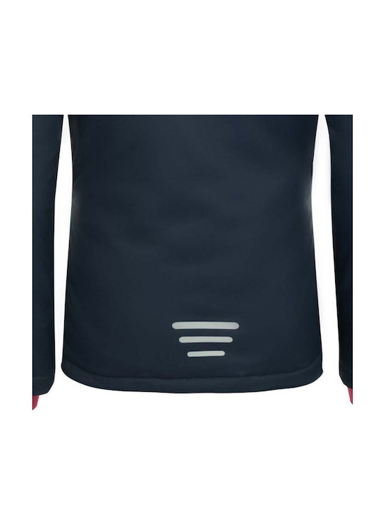 Wasserdicht Kinder Freizeitjacke mit Kapuze Navy/pink