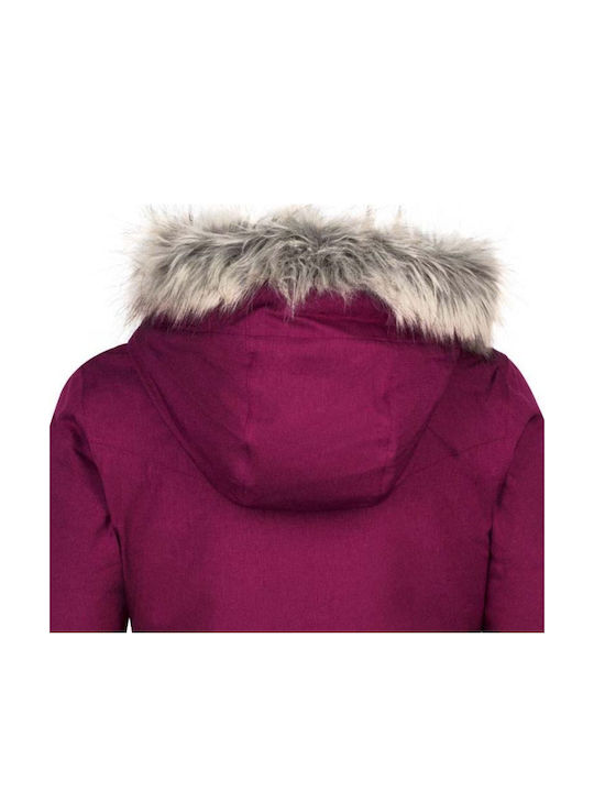 Wasserdichtes Kinderjacke Lässig Winddicht mit Kapuze Rosa