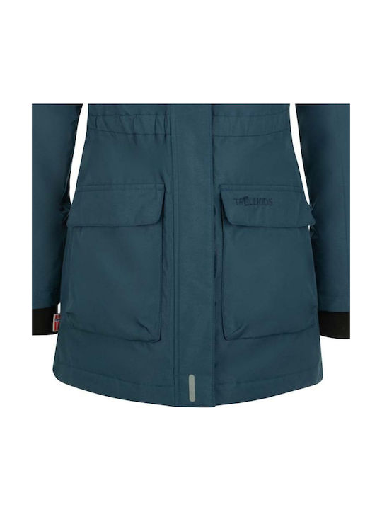 Waterproof Kids Coats & Jackets Casual Hooded Navy Blue
