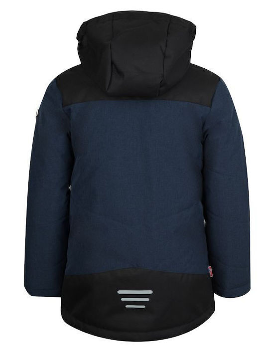 Wasserdicht Kinder Freizeitjacke Winddicht mit Kapuze Navy Blue