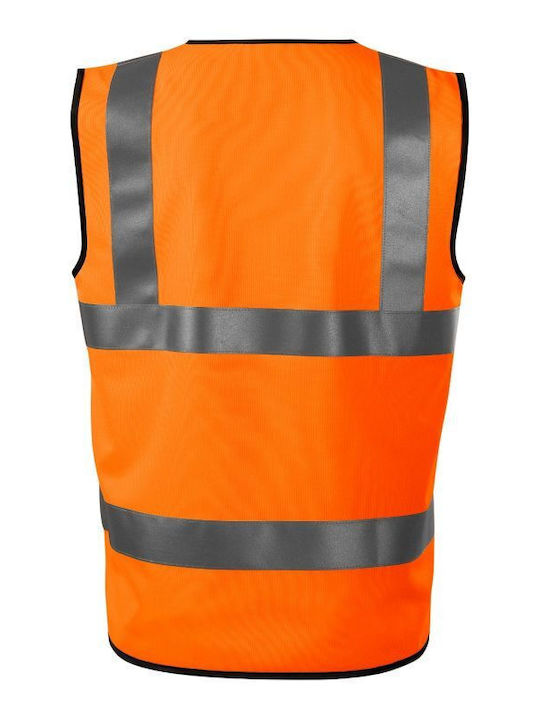 Rimeck Men's Safety Vest with Reflective Film Orange