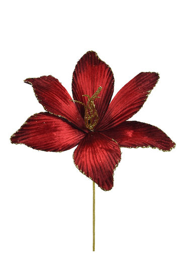 Kaemingk Weihnachtsdekoration Stoff Blume Länge 60cm.