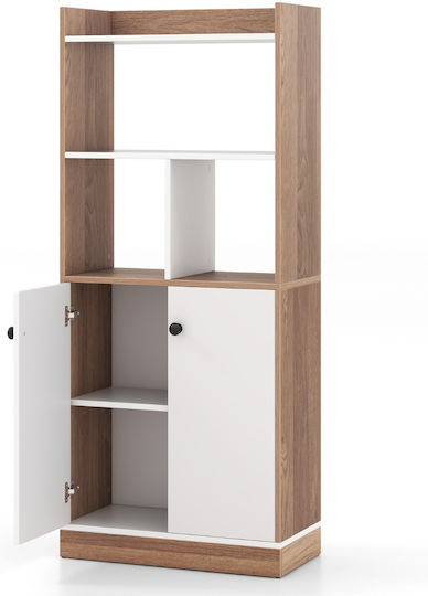 Βιβλιοθήκη Καφέ 60x30x140εκ. Βιβλιοθήκη Καφέ 60x30x140εκ.