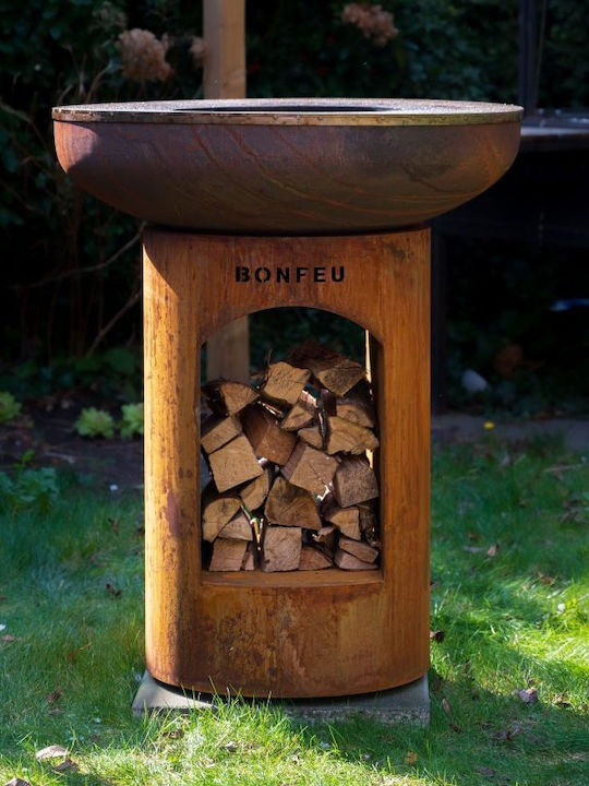 Bonfeu Kamin Draußen Metallisch Schwarz