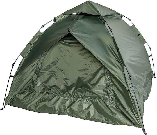 MFH Σκηνή Camping Πράσινη 3 Εποχών για 3 Άτομα 137εκ.