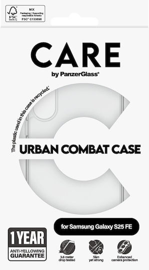 CARE by PanzerGlass Задна корица Пластмаса / Силикон Прозрачен (Galaxy S25 FE)