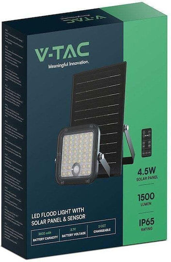 V-TAC Lumini De Inundație Cu Led-uri Solar Etanș 10W Bianco Reglabil Cu Telecomanda IP65