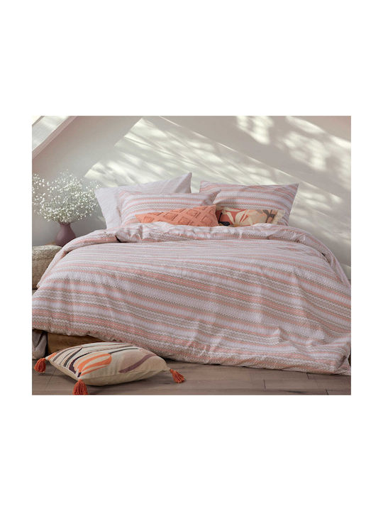 Nef-Nef Homeware Quantro Kissenbezug mit Umschlagumschlag Beige 52x72cm.