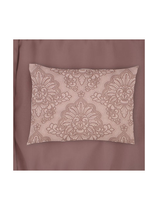 Dimcol Άρτεμις Μαξιλαροθήκη με Φάσα Dusty Rose 50x70εκ.