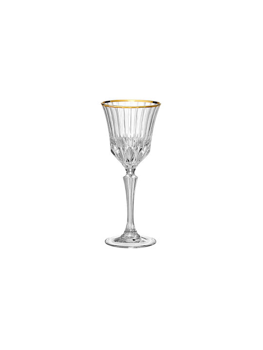 RCR Adagio Platin Set Gläser Likör/Ouzo aus Kristall in Silber Farbe 6Stück