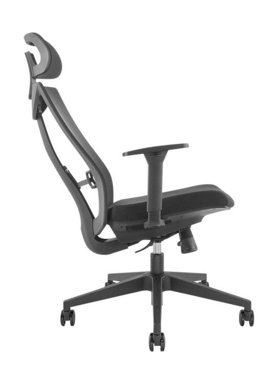 Ergo Office Scaun De Birou Cu Brațe Reglaibile Negru